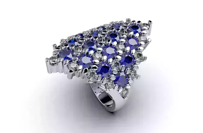 Fine Jewelry Women Ring Media Design-CC116  3D model