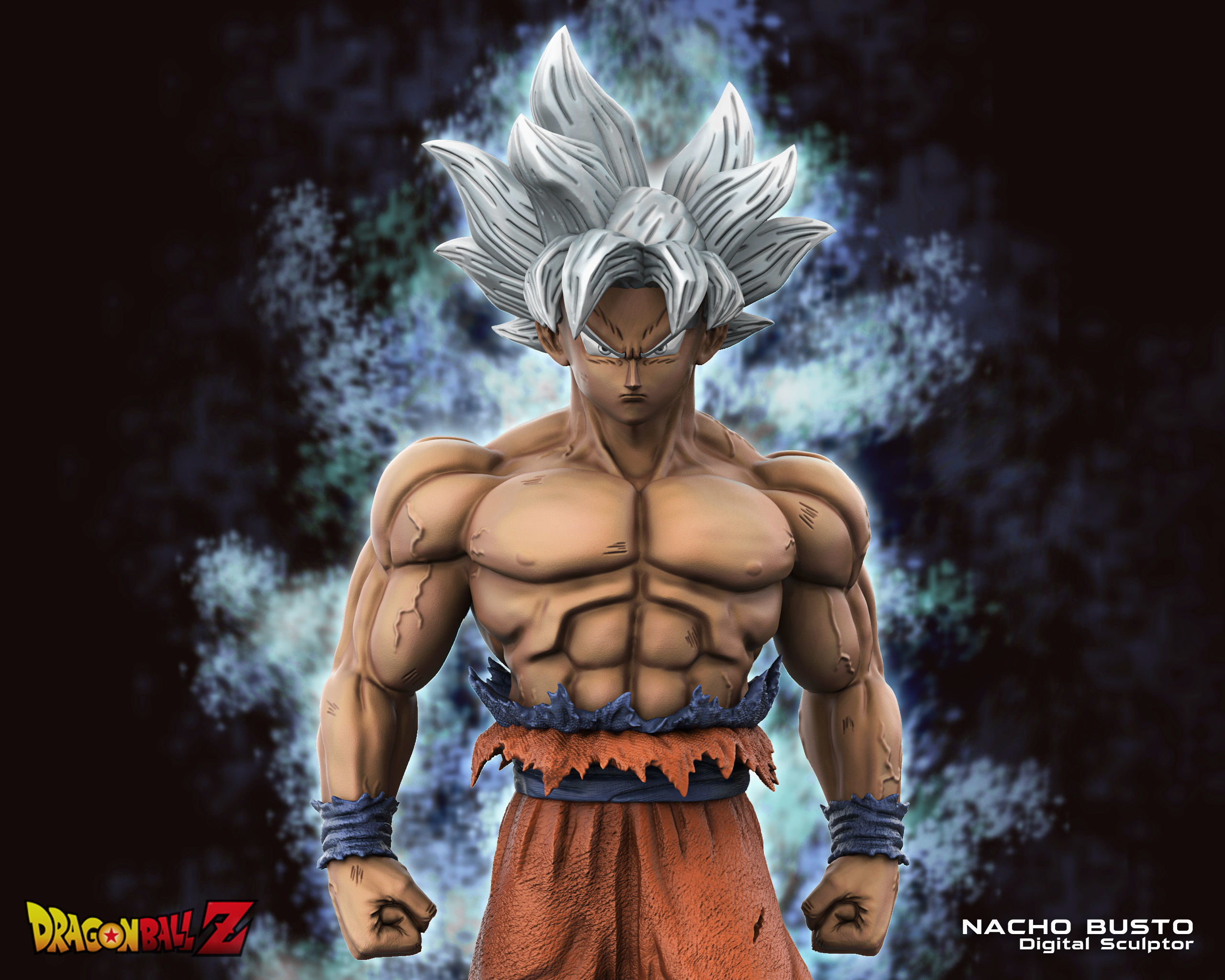 Goku Ultra Instinct Dragon Ball Super - 3d print model 3D print model_4