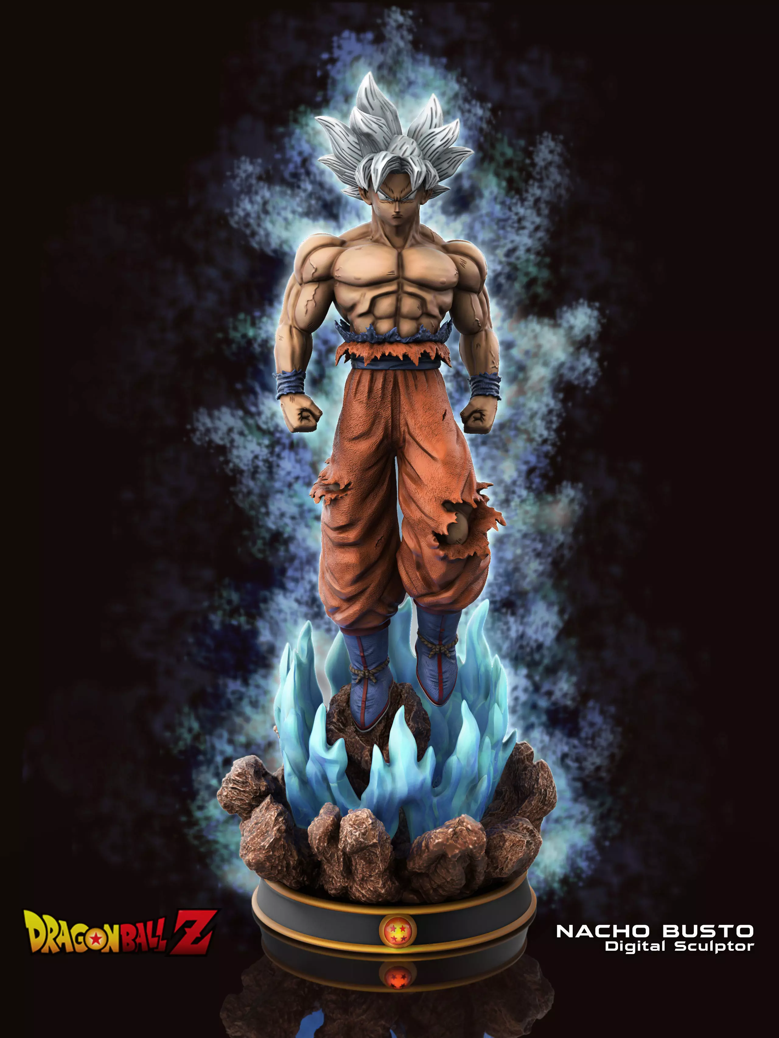 Goku Ultra Instinct Dragon Ball Super - 3d print model 3D print model_0