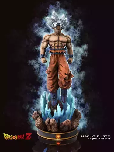 Goku Ultra Instinct Dragon Ball Super - 3d print model 3D print model
