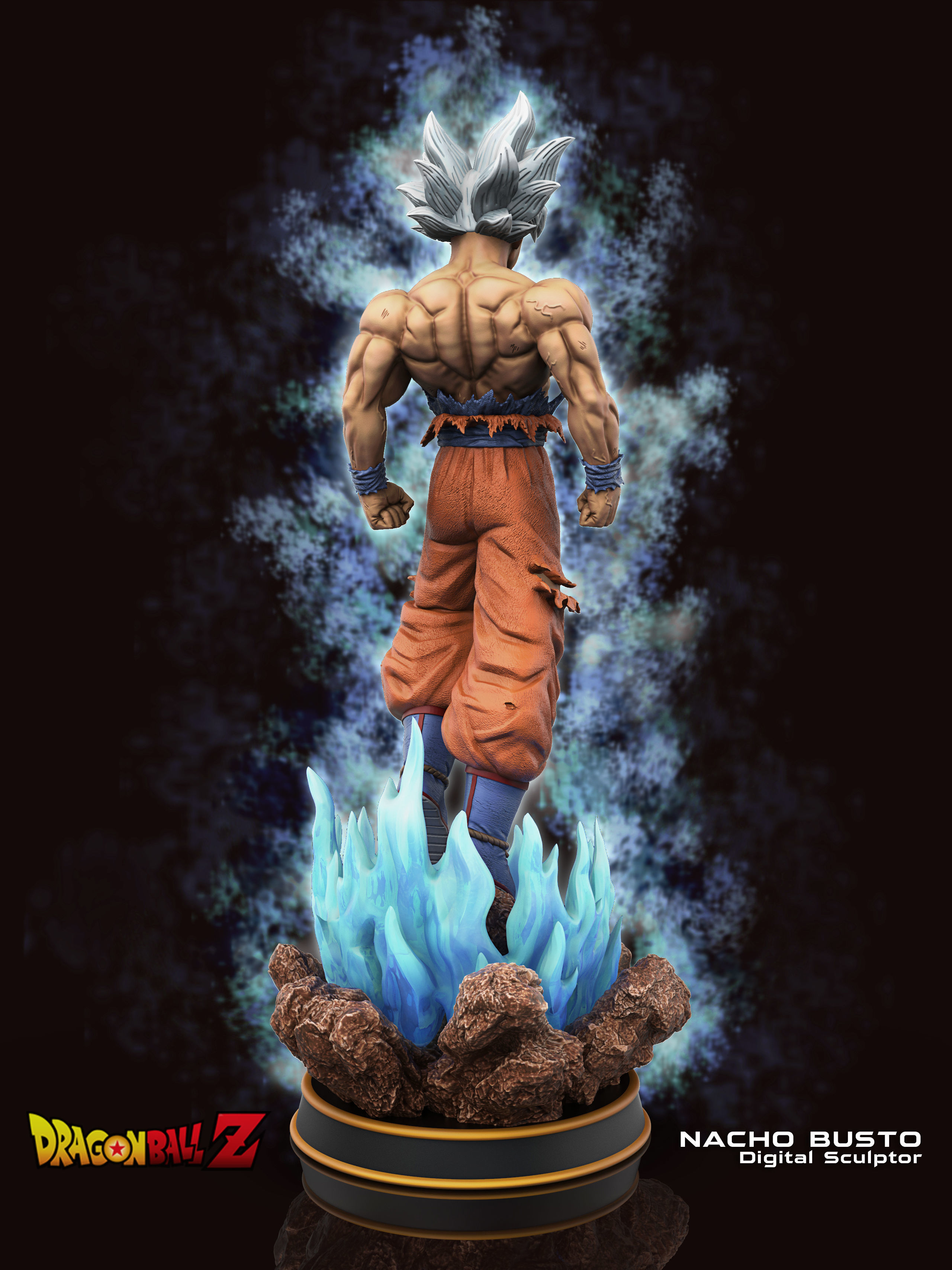 Goku Ultra Instinct Dragon Ball Super - 3d print model 3D print model_3