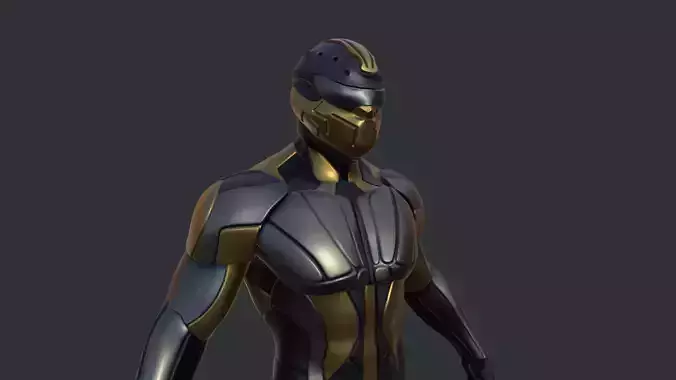 sci fi suit 3D model