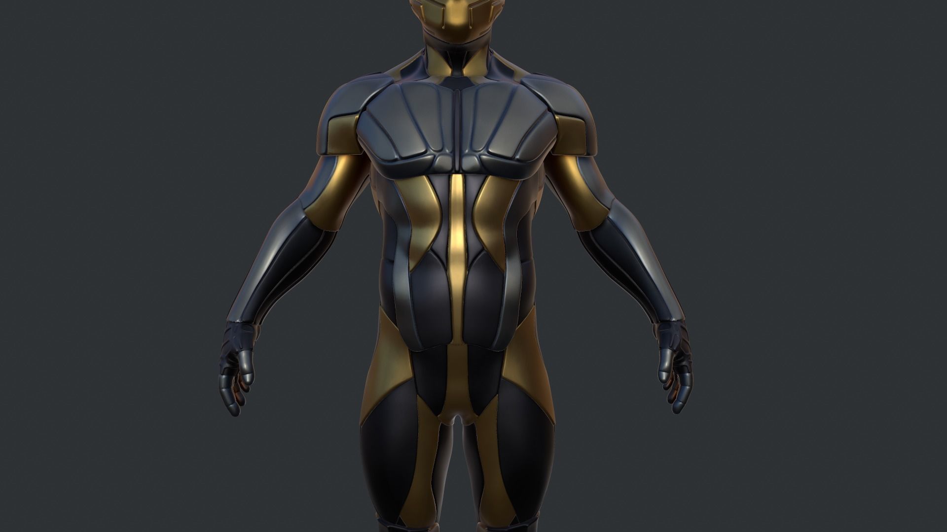 sci fi suit 3D model_2