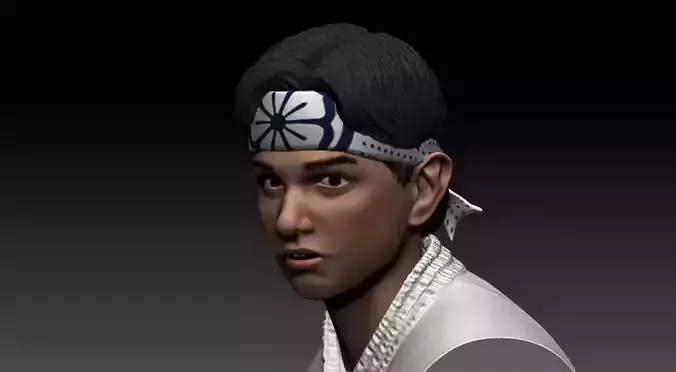 Daniel Larusso bust -Ralph Macchio -Printable 3D print model
