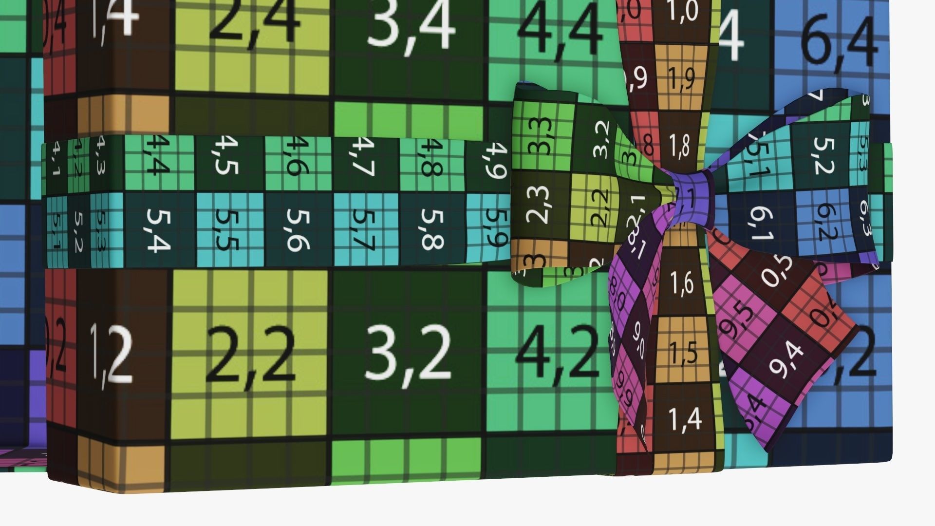 Wrapped Christmas gifts 03 3D model_11