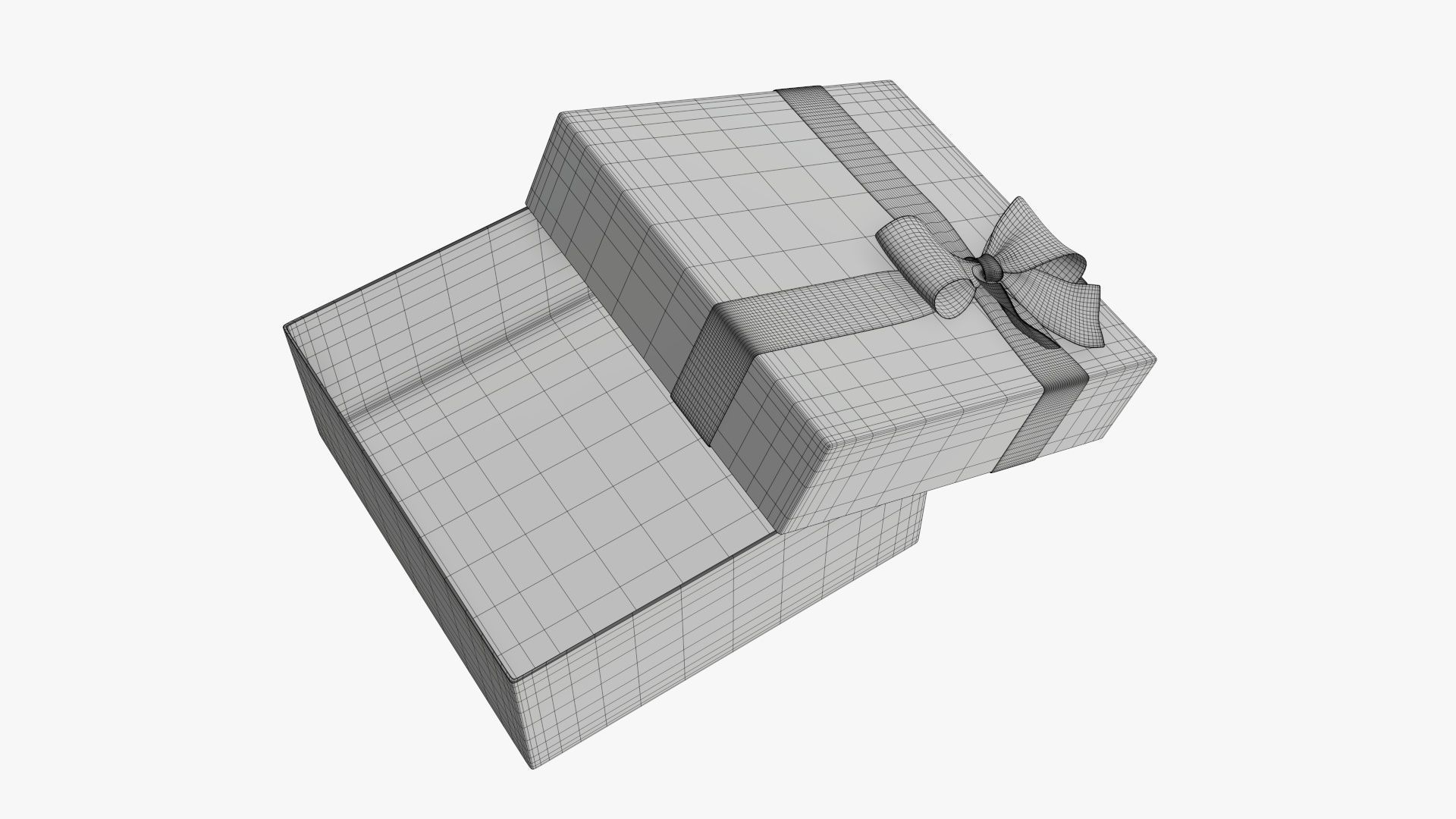 Wrapped Christmas gifts 03 3D model_4