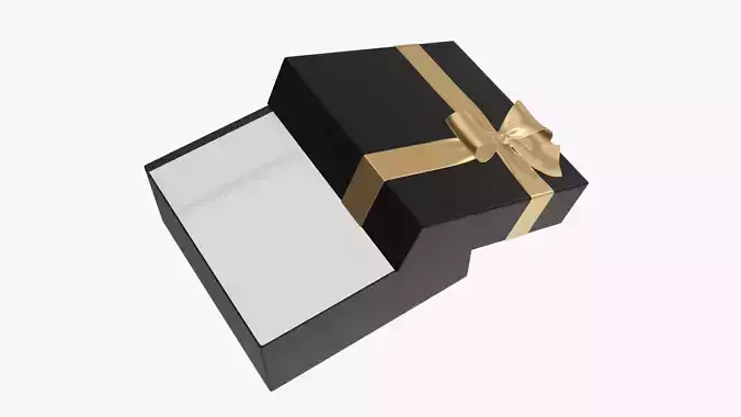 Wrapped Christmas gifts 03 3D model