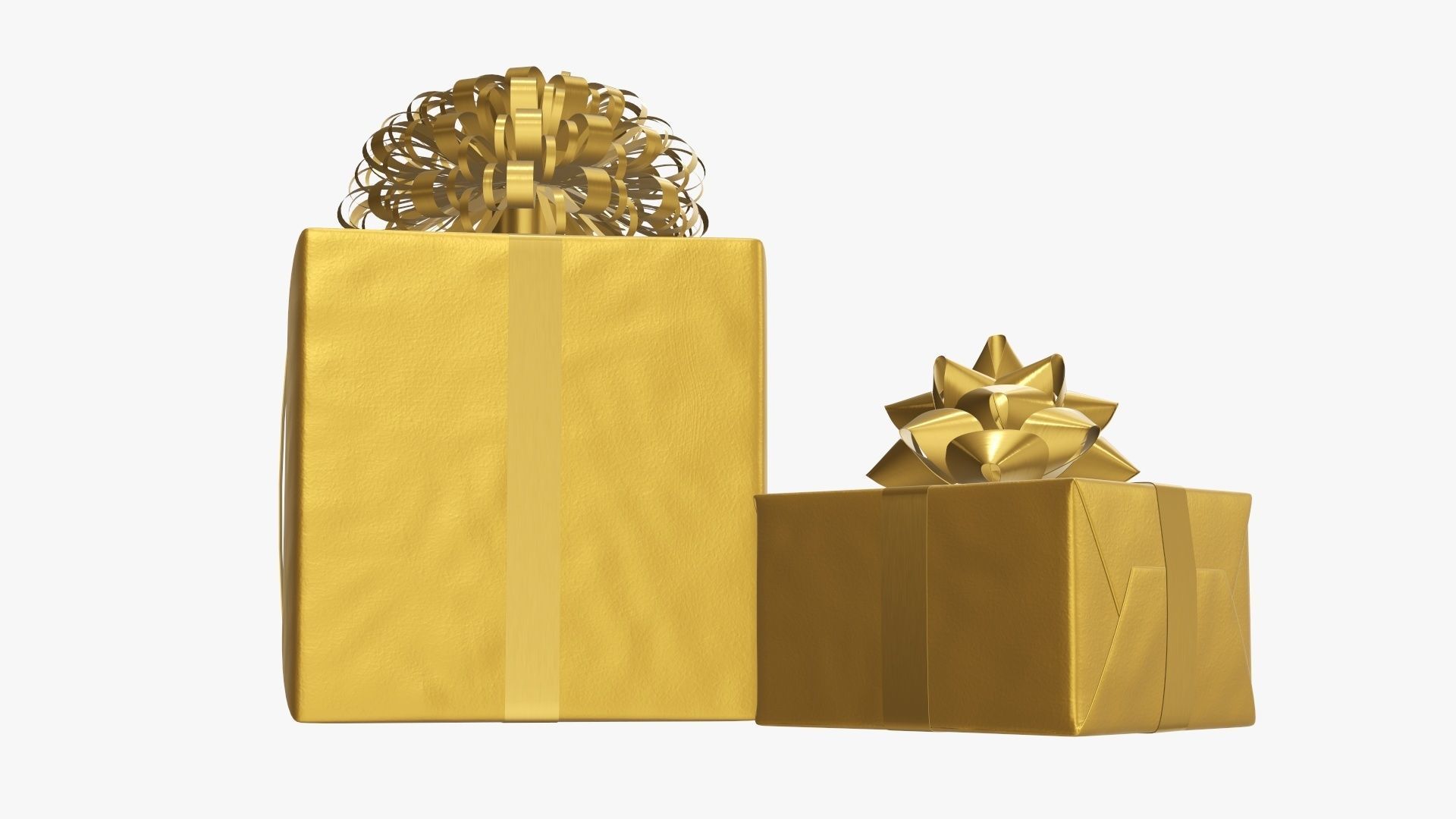 Wrapped Christmas gifts 04 3D model_2