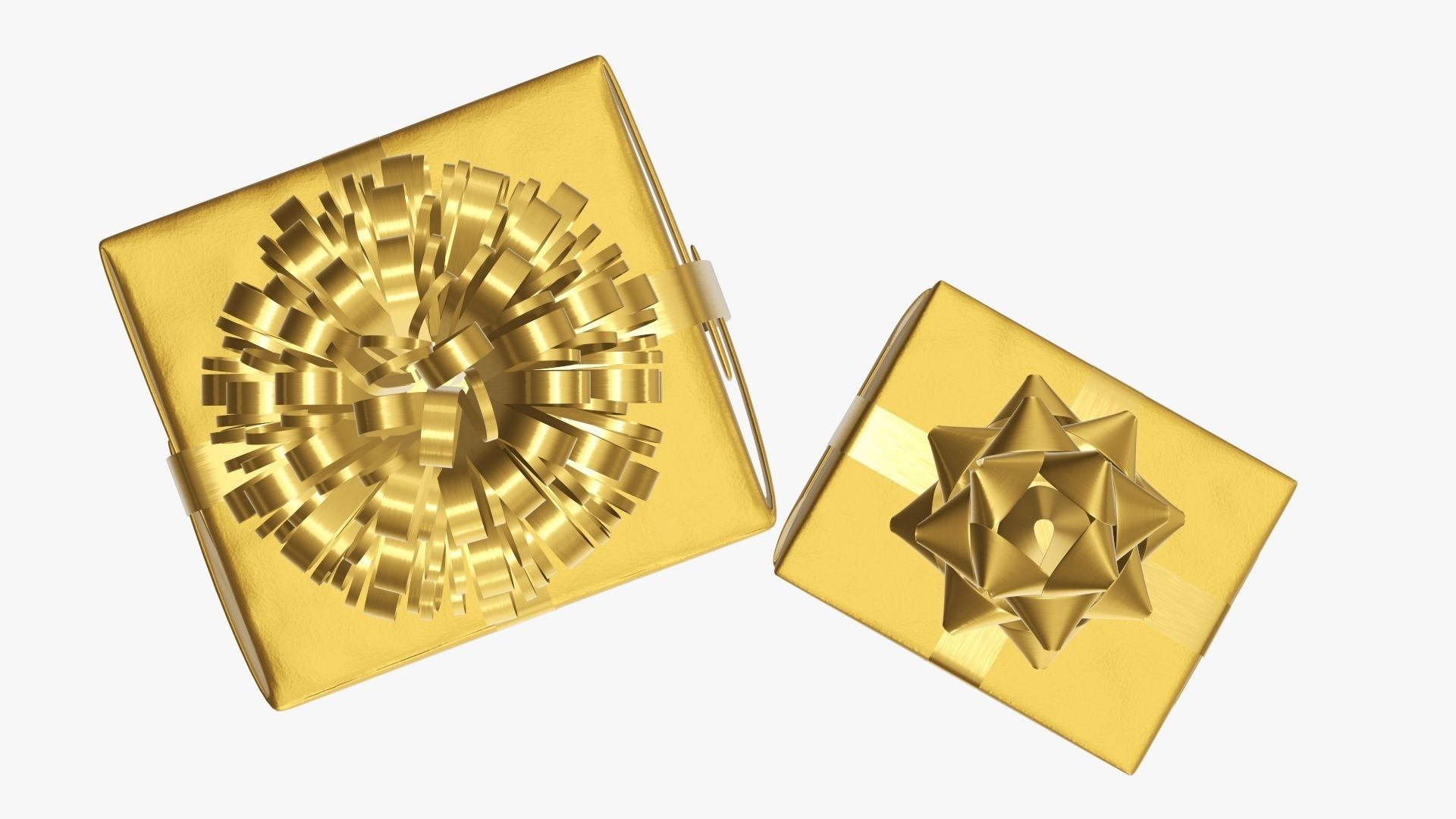 Wrapped Christmas gifts 04 3D model_3