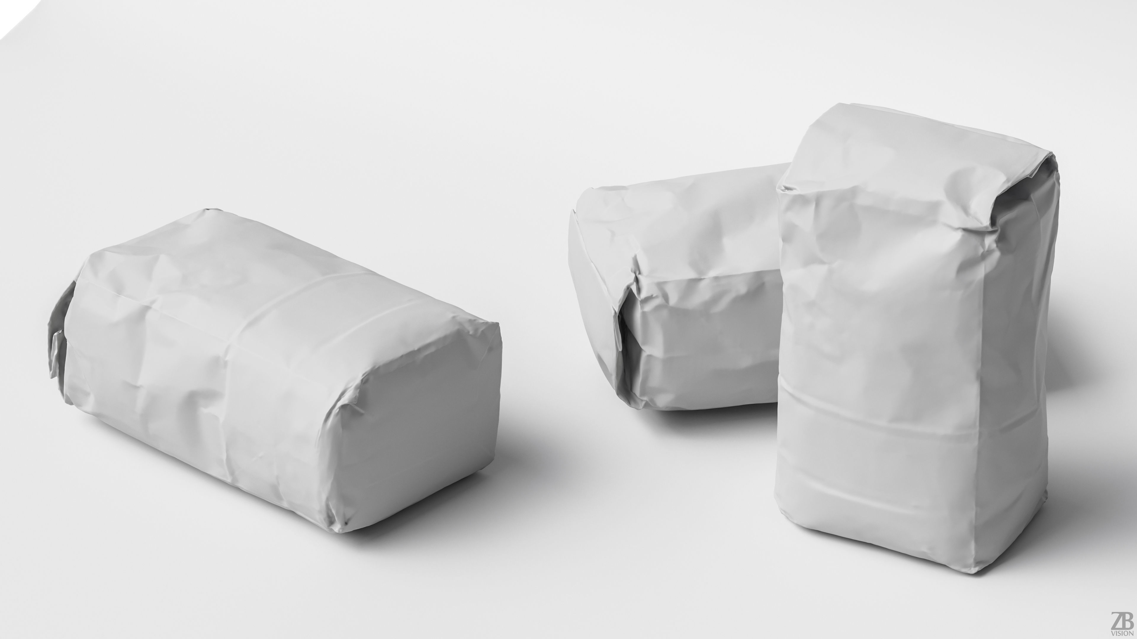 Flour Bag 3D model_2