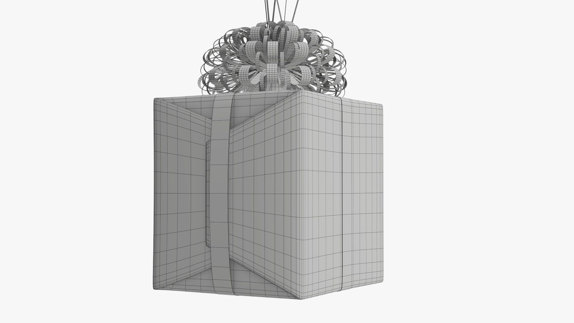  Wrapped Christmas gifts 05 with balloons 3D model_7