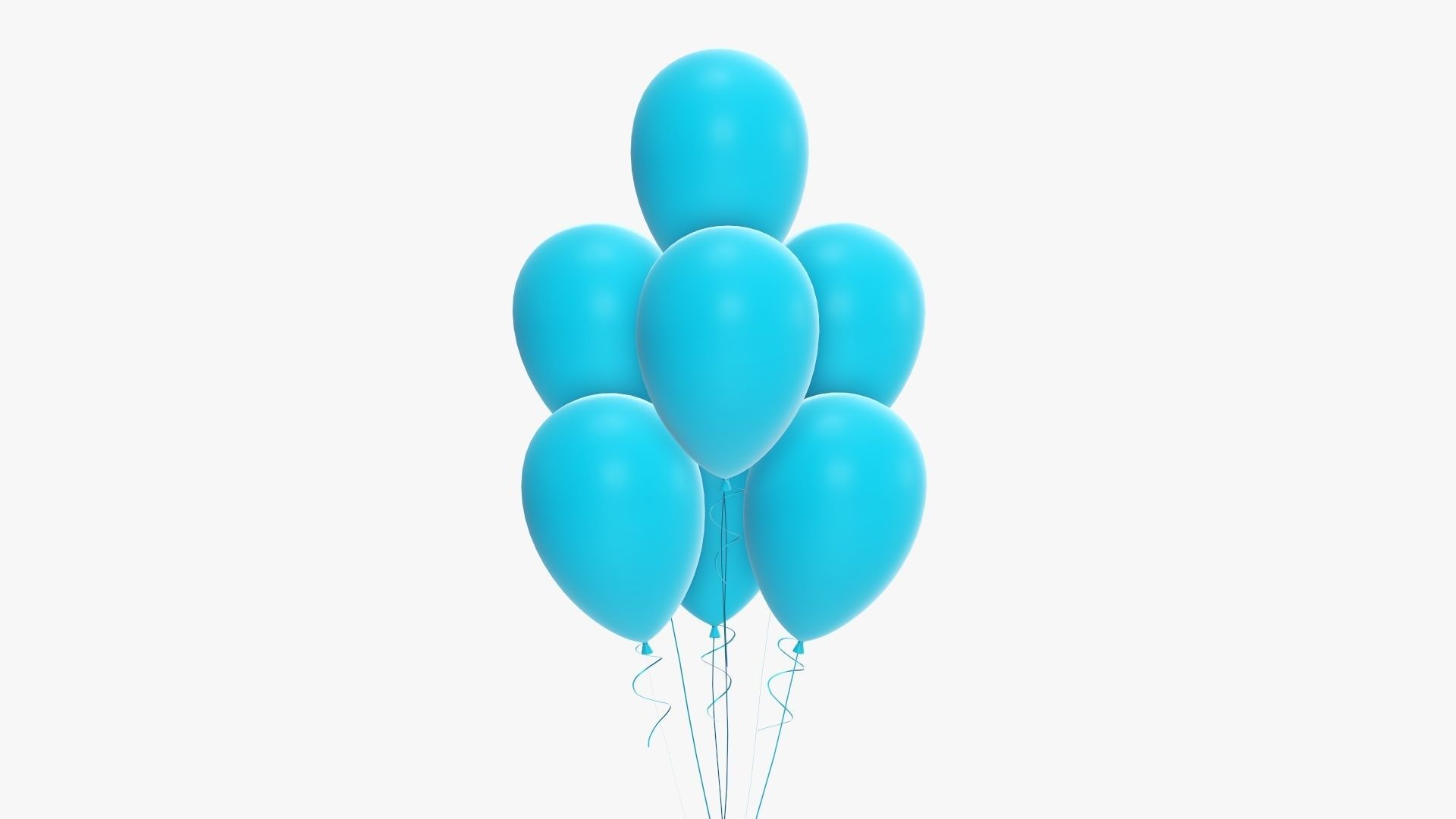  Wrapped Christmas gifts 05 with balloons 3D model_3