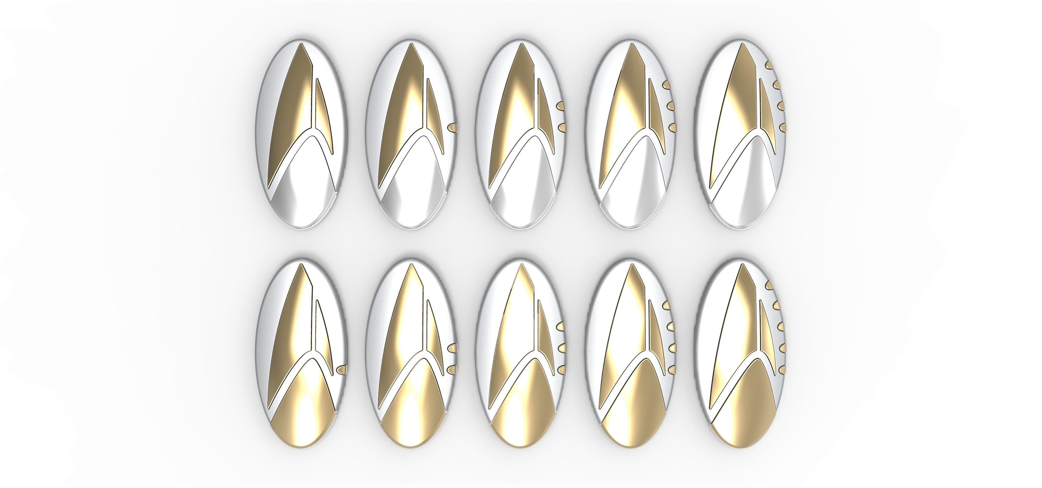 Tricom Badge from Star Trek Discovery Season 3 3D print model_3