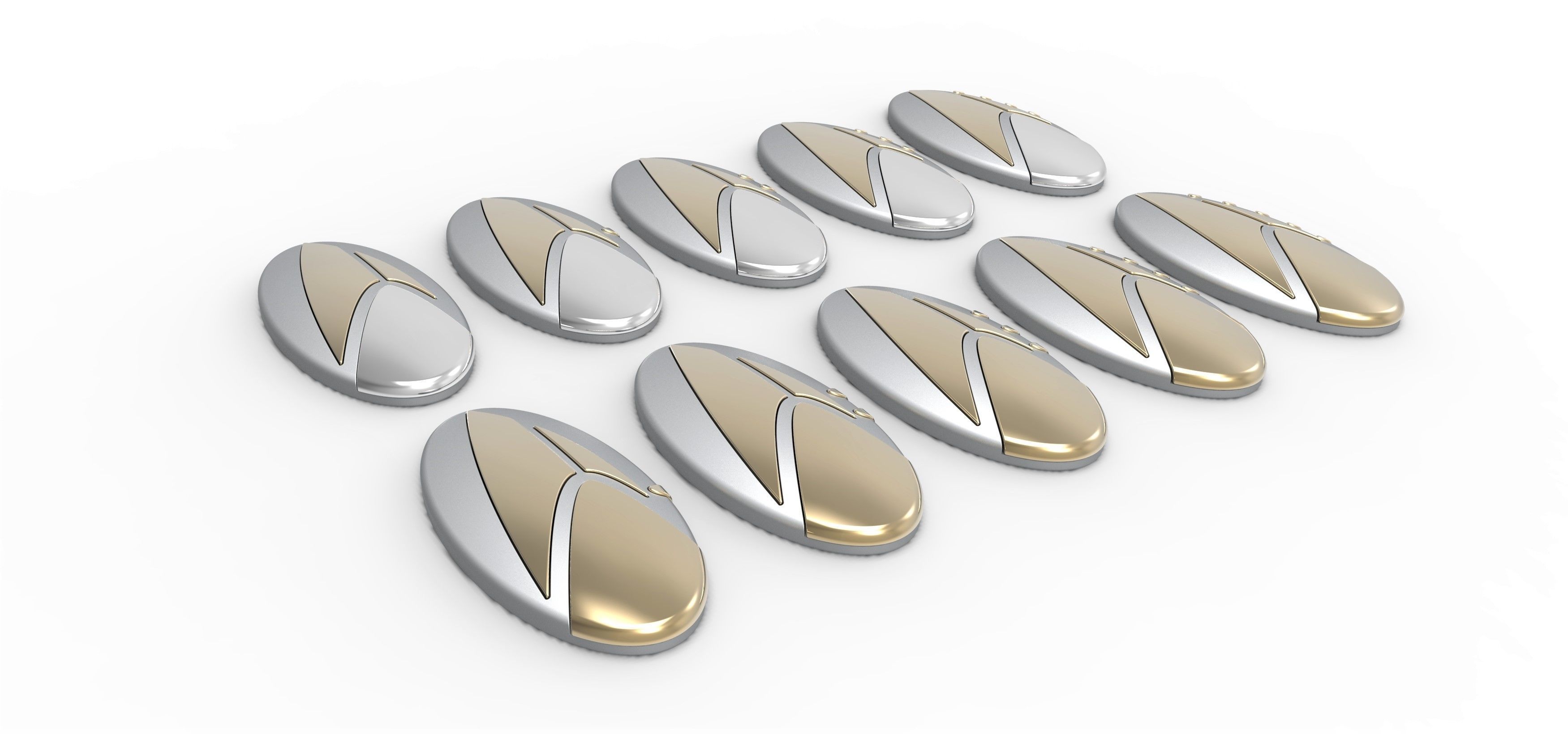 Tricom Badge from Star Trek Discovery Season 3 3D print model_2