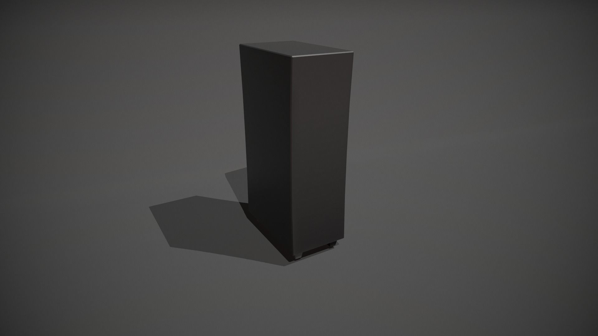 Green and Black Stylized Locker Low-poly 3D model_3