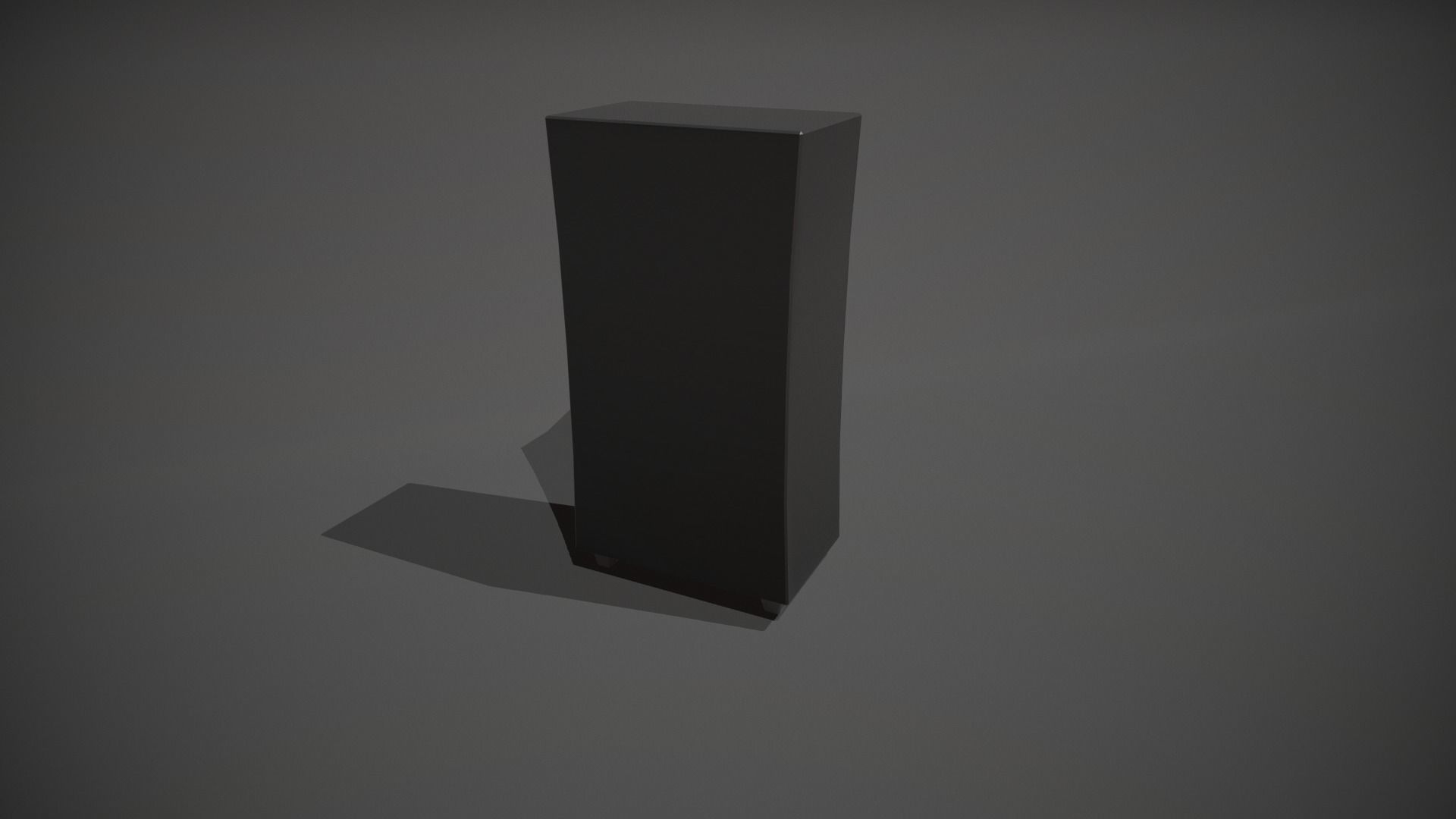 Green and Black Stylized Locker Low-poly 3D model_4