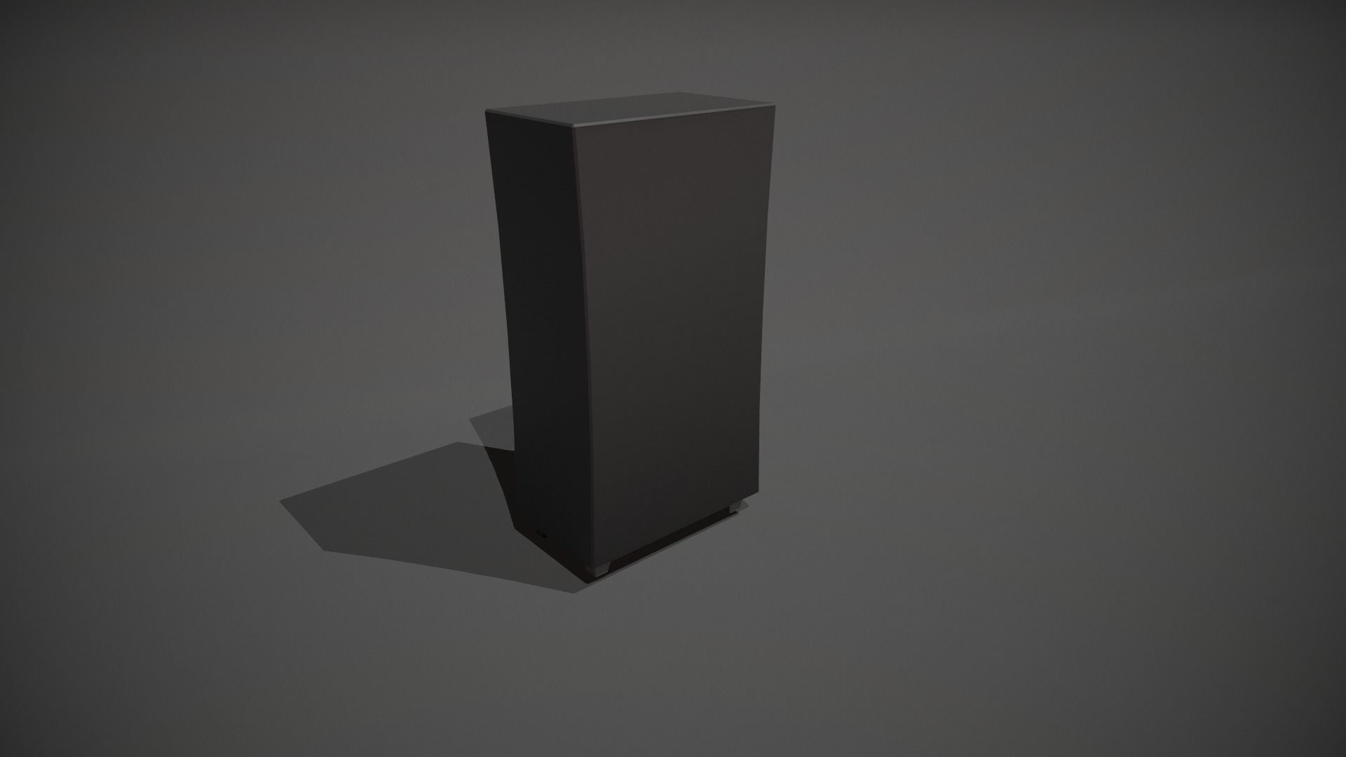 Green and Black Stylized Locker Low-poly 3D model_6