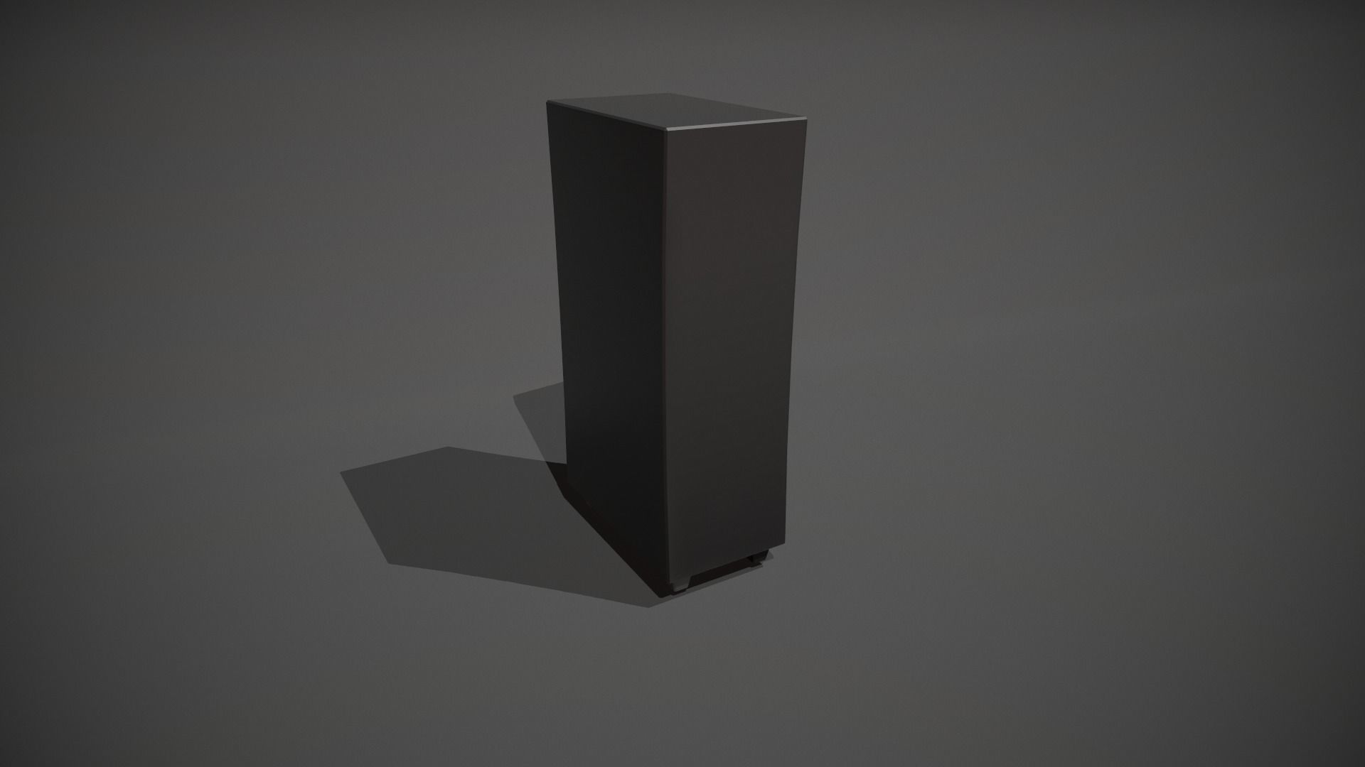 Red and Black Stylized Locker Low-poly 3D model_3