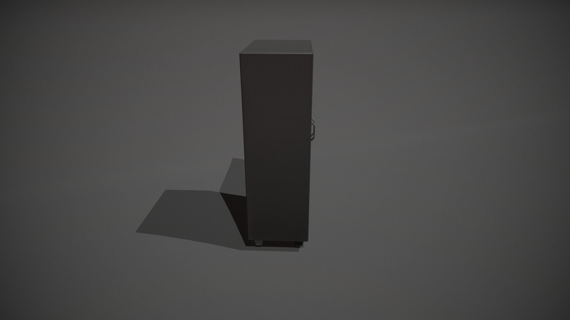 Red and Black Stylized Locker Low-poly 3D model_2