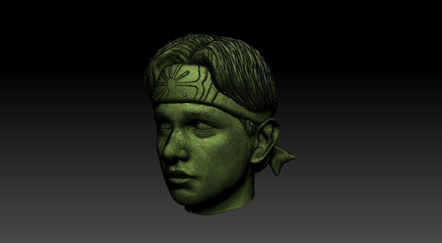 DANIEL LARUSSO HEAD -RALPH MACCHIO -PRINTABLE 3D print model_1