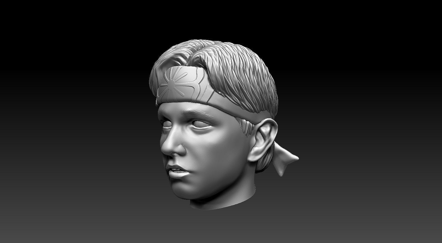DANIEL LARUSSO HEAD -RALPH MACCHIO -PRINTABLE 3D print model_4