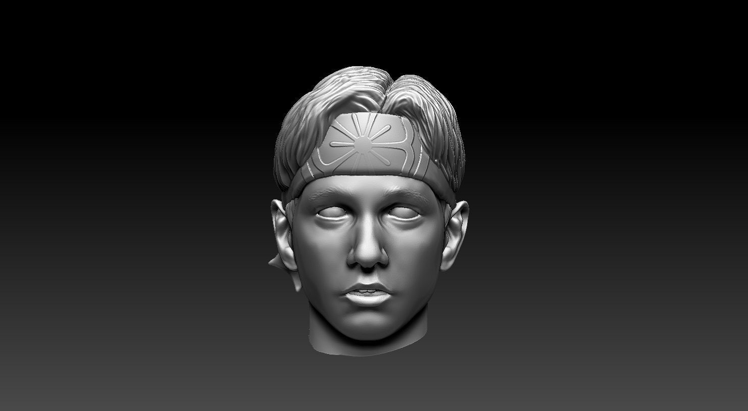 DANIEL LARUSSO HEAD -RALPH MACCHIO -PRINTABLE 3D print model_3