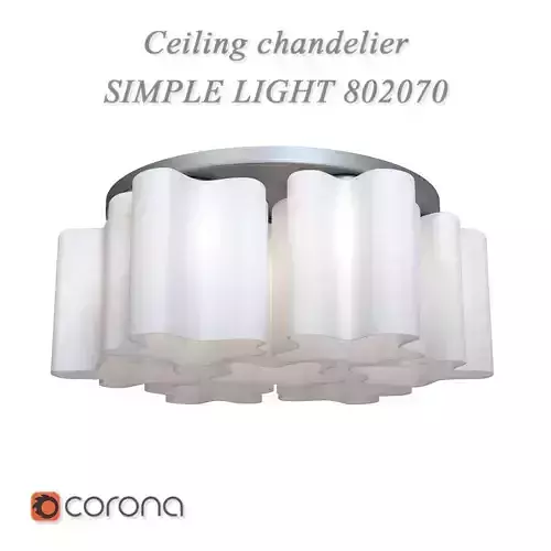 Ceiling chandelier SIMPLE LIGHT 802070 3D model