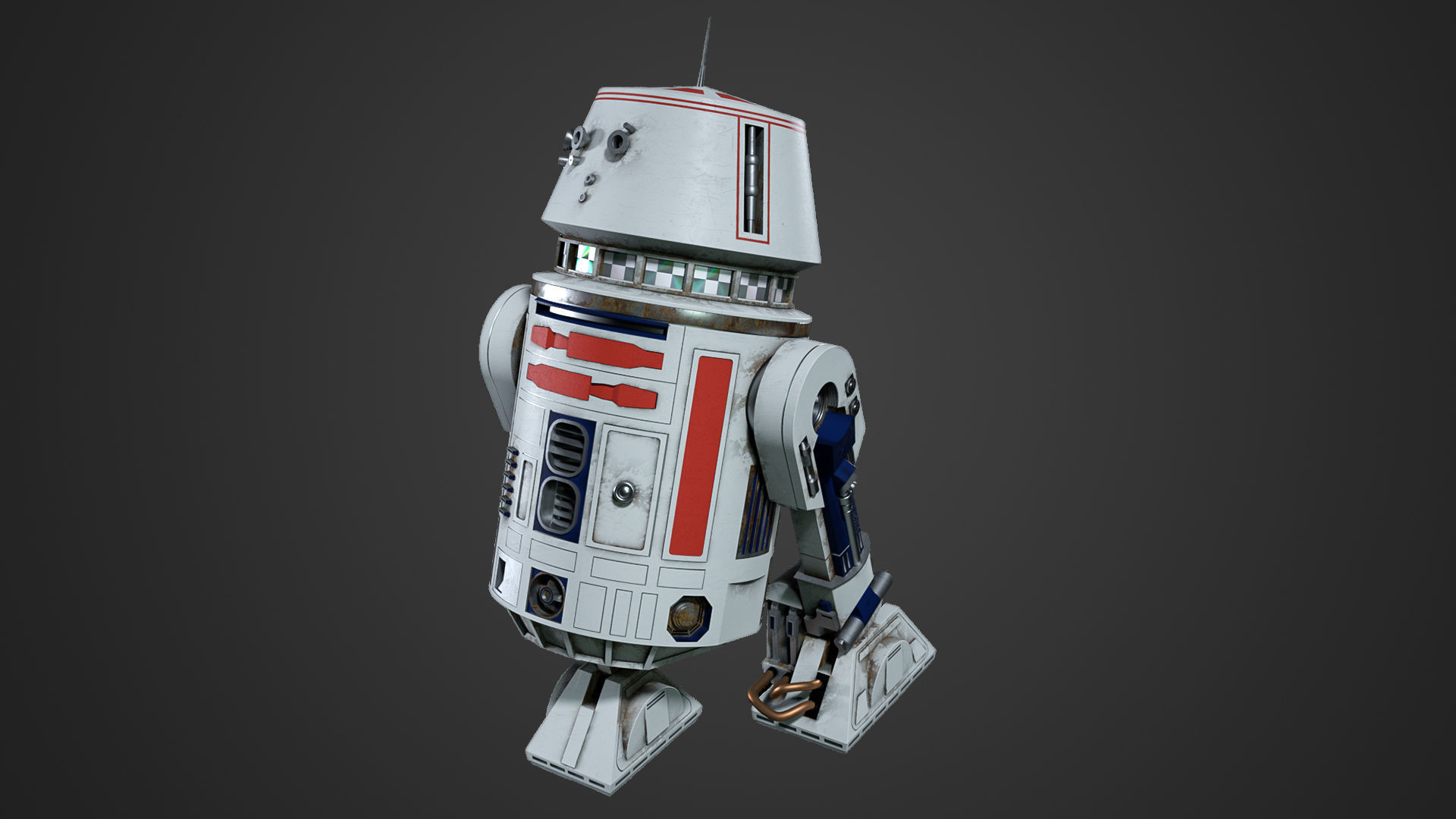 R5 - D4 Star Wars 3D model_3