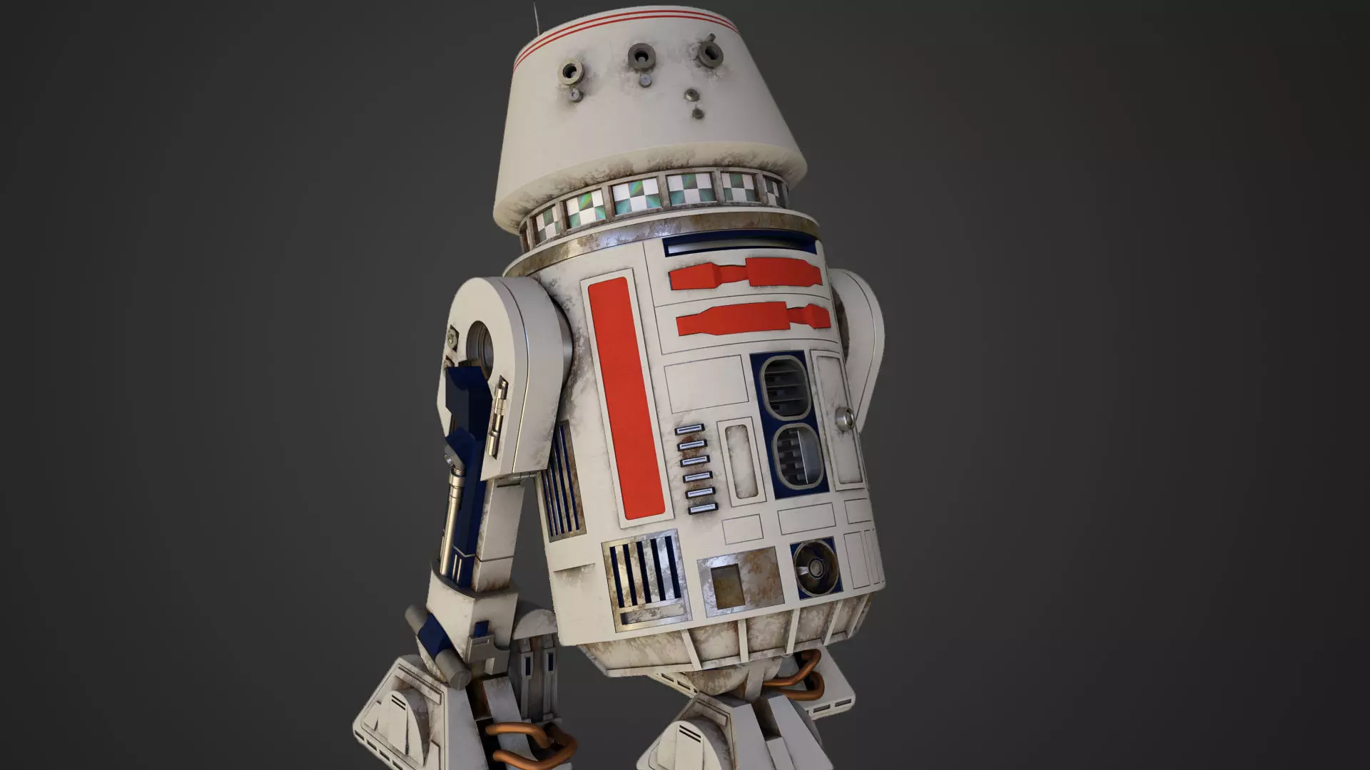 R5 - D4 Star Wars 3D model_0