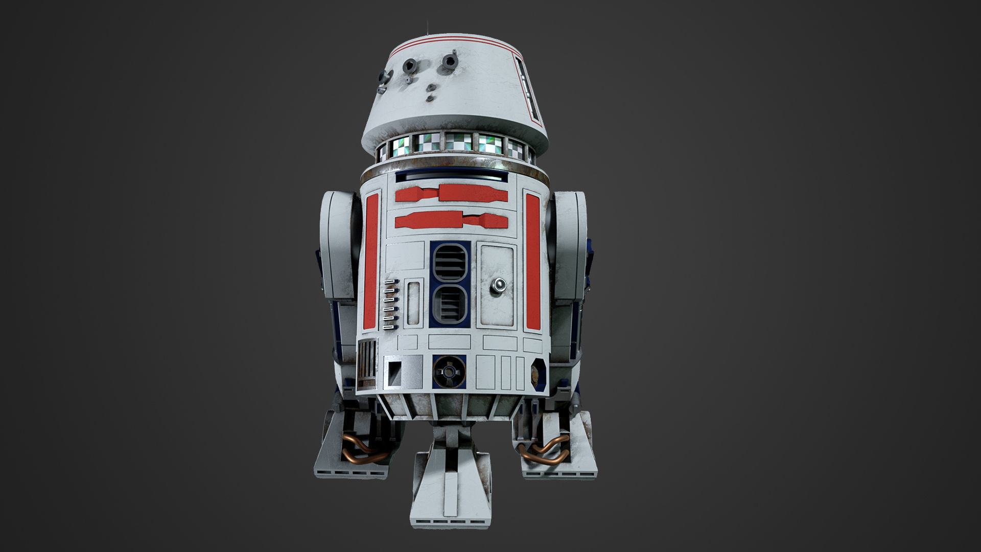 R5 - D4 Star Wars 3D model_4