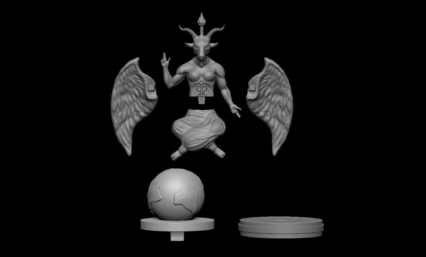 Baphomet 3D print model_5