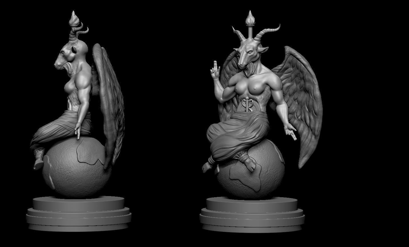 Baphomet 3D print model_4