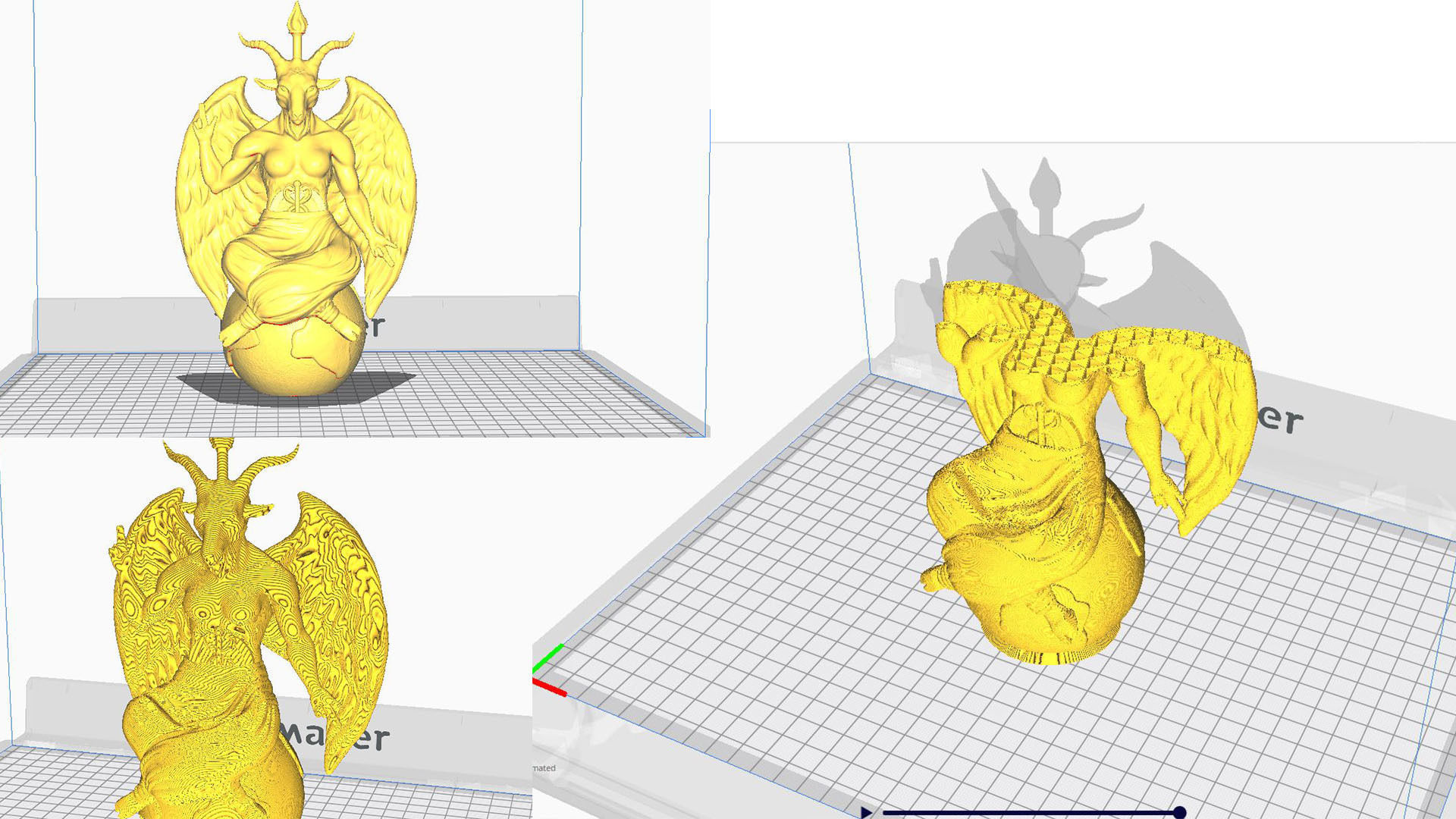 Baphomet 3D print model_7