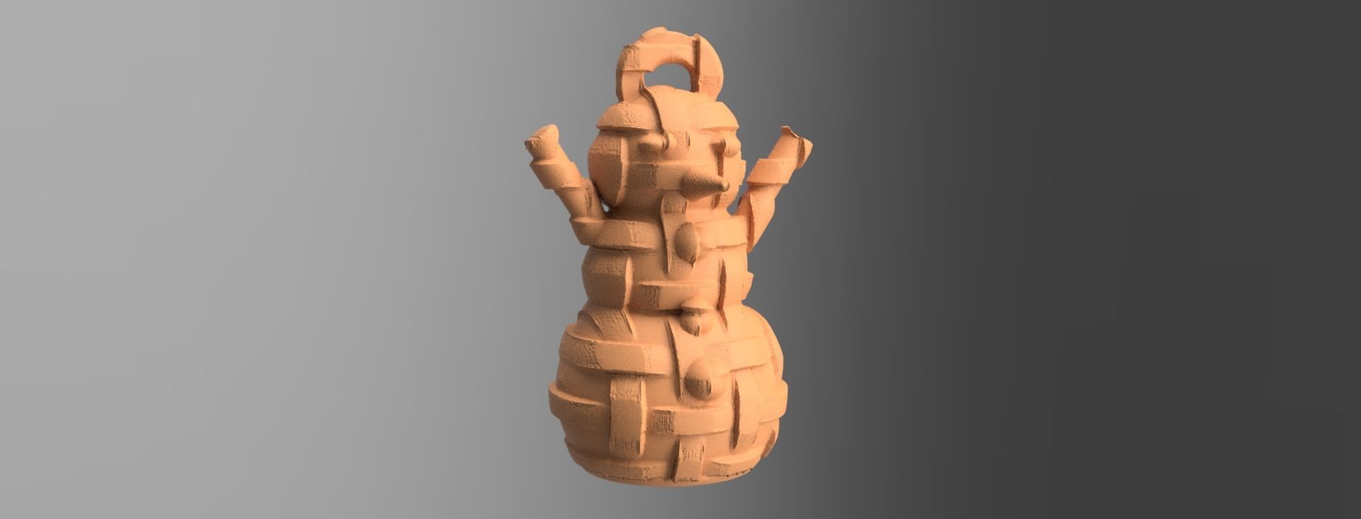 bonhomme de neige X75    3Dprint  3D print model_50