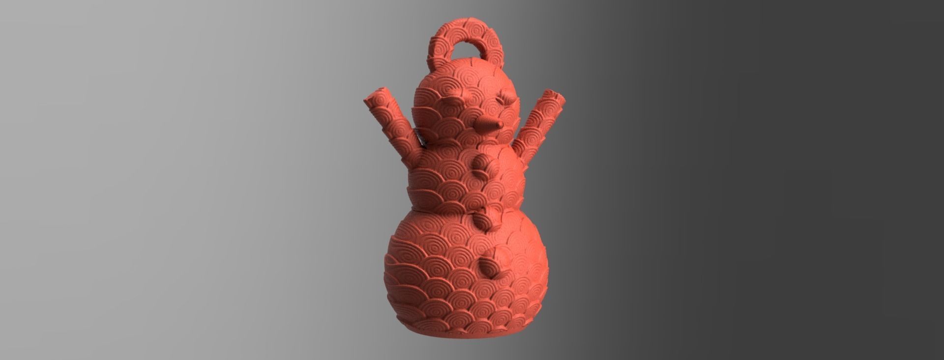 bonhomme de neige X75    3Dprint  3D print model_5