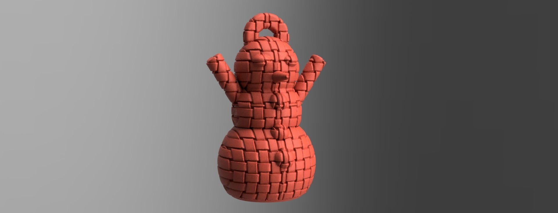 bonhomme de neige X75    3Dprint  3D print model_34