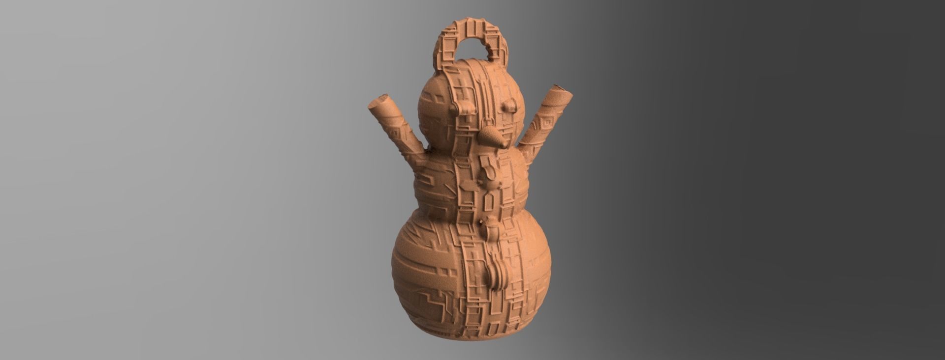 bonhomme de neige X75    3Dprint  3D print model_65