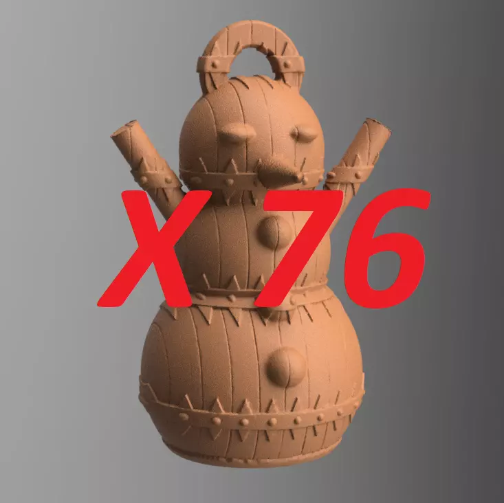 bonhomme de neige X75    3Dprint  3D print model_0