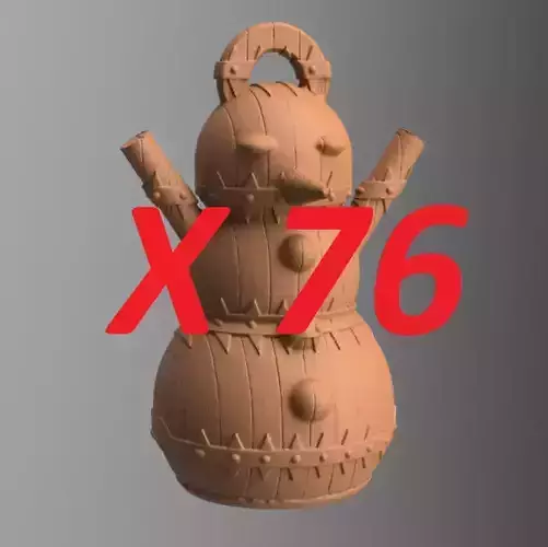 bonhomme de neige X75    3Dprint  3D print model