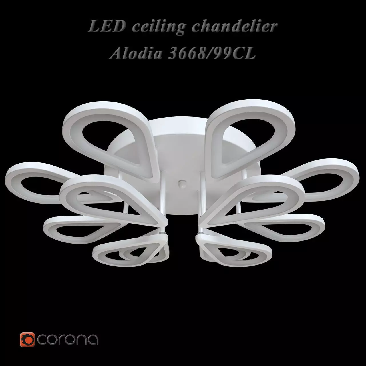 LED ceiling chandelier Alodia 3668 - 99CL 3D model