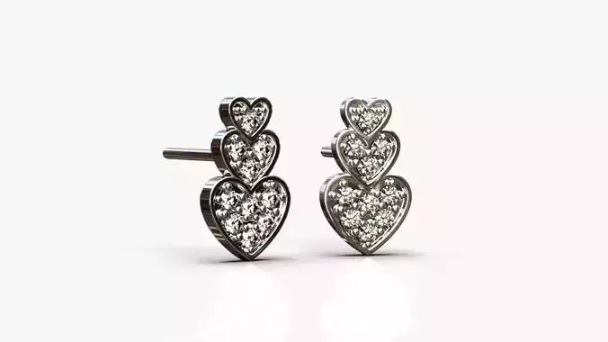 Hearts earrings