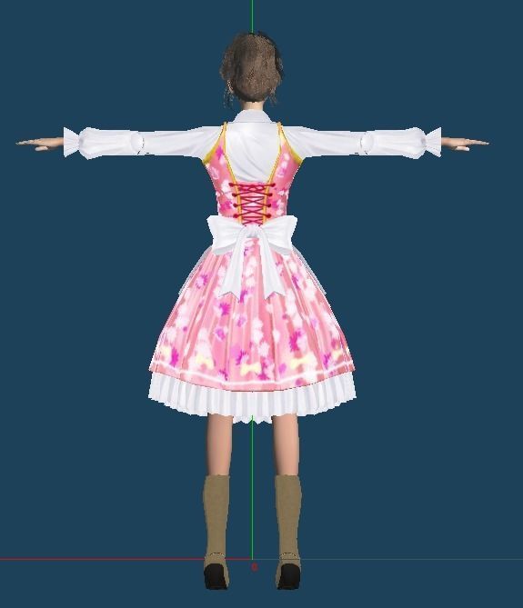 Unity Humanoid Model Female 030 Free 3D model_9