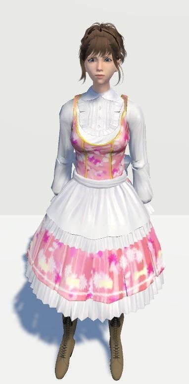 Unity Humanoid Model Female 030 Free 3D model_1