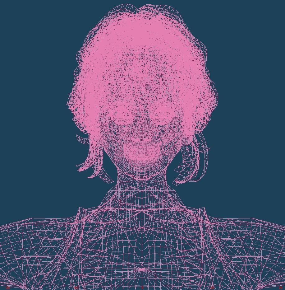 Unity Humanoid Model Female 030 Free 3D model_2