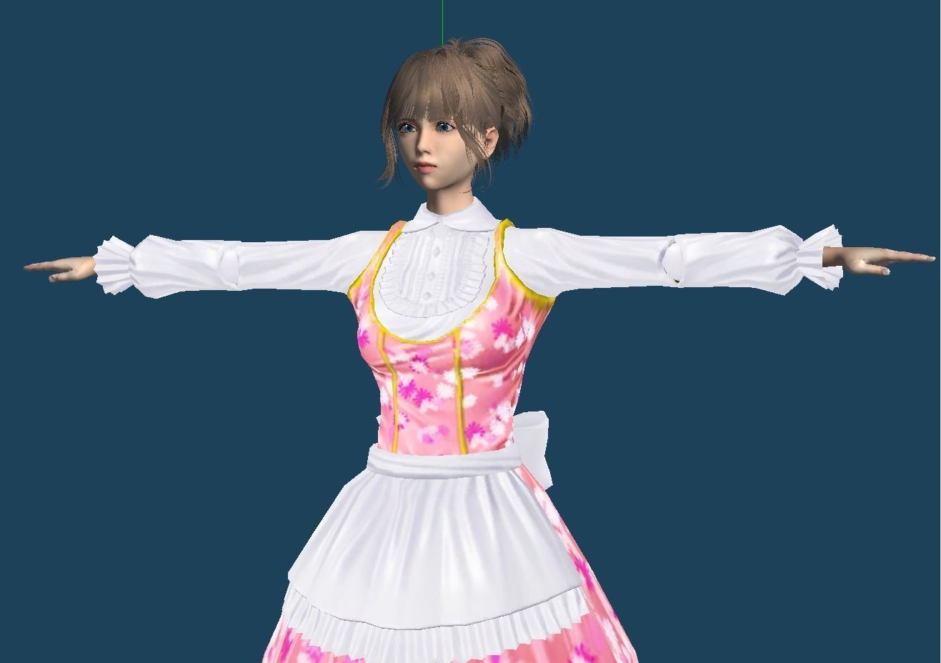 Unity Humanoid Model Female 030 Free 3D model_11