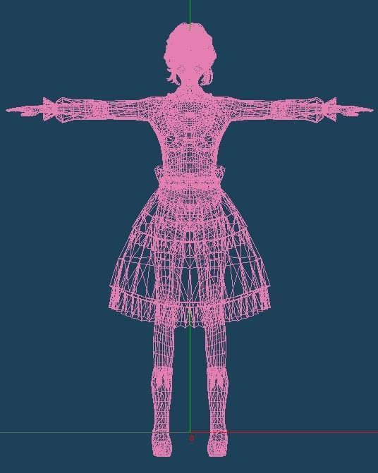 Unity Humanoid Model Female 030 Free 3D model_3