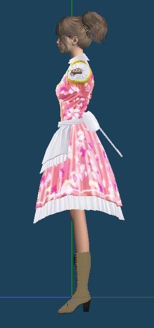 Unity Humanoid Model Female 030 Free 3D model_8