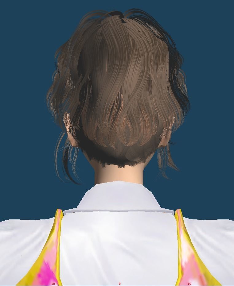 Unity Humanoid Model Female 030 Free 3D model_6