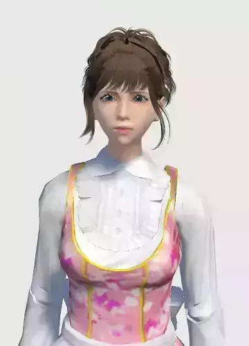 Unity Humanoid Model Female 030 Free 3D model