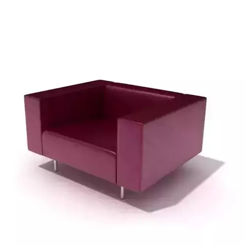 Red modern armchair 85 am45